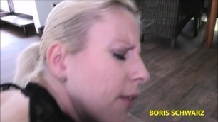 BORIS SCHWARZ: Sugardaddy Pounds Ass of Cute Blonde Girl and Cums Deep in her Tight Asshole