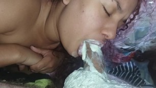 Slow Deep Throat with Creampie, even the Cumshot came out in Slow in my Mouth ????????????????????????
