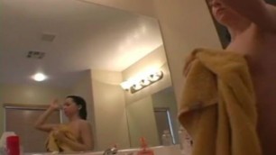 Girl Shaving her Legs