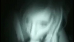 Blonde Girlfriend having Head in Night Vision Video