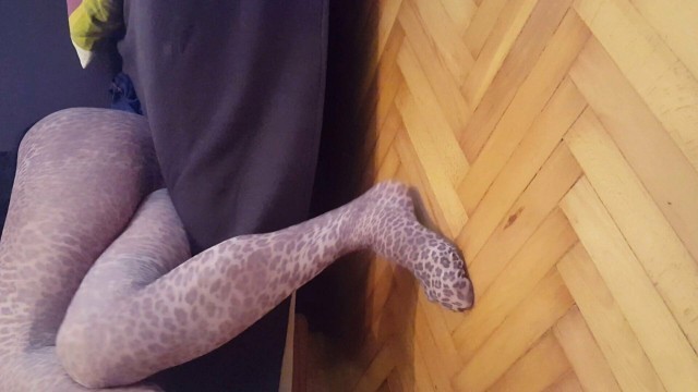 my Sissy clit in new pantyhose