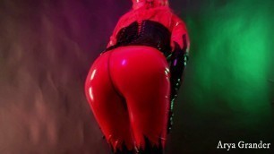 Latex MILF teasing hot free porn video Arya Grander