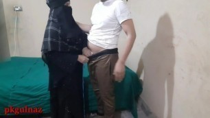 Muslim Hijabi Maid Gets Fucked in the Ass and Pussy and Blowjob, Fuck my Muslim Pussy